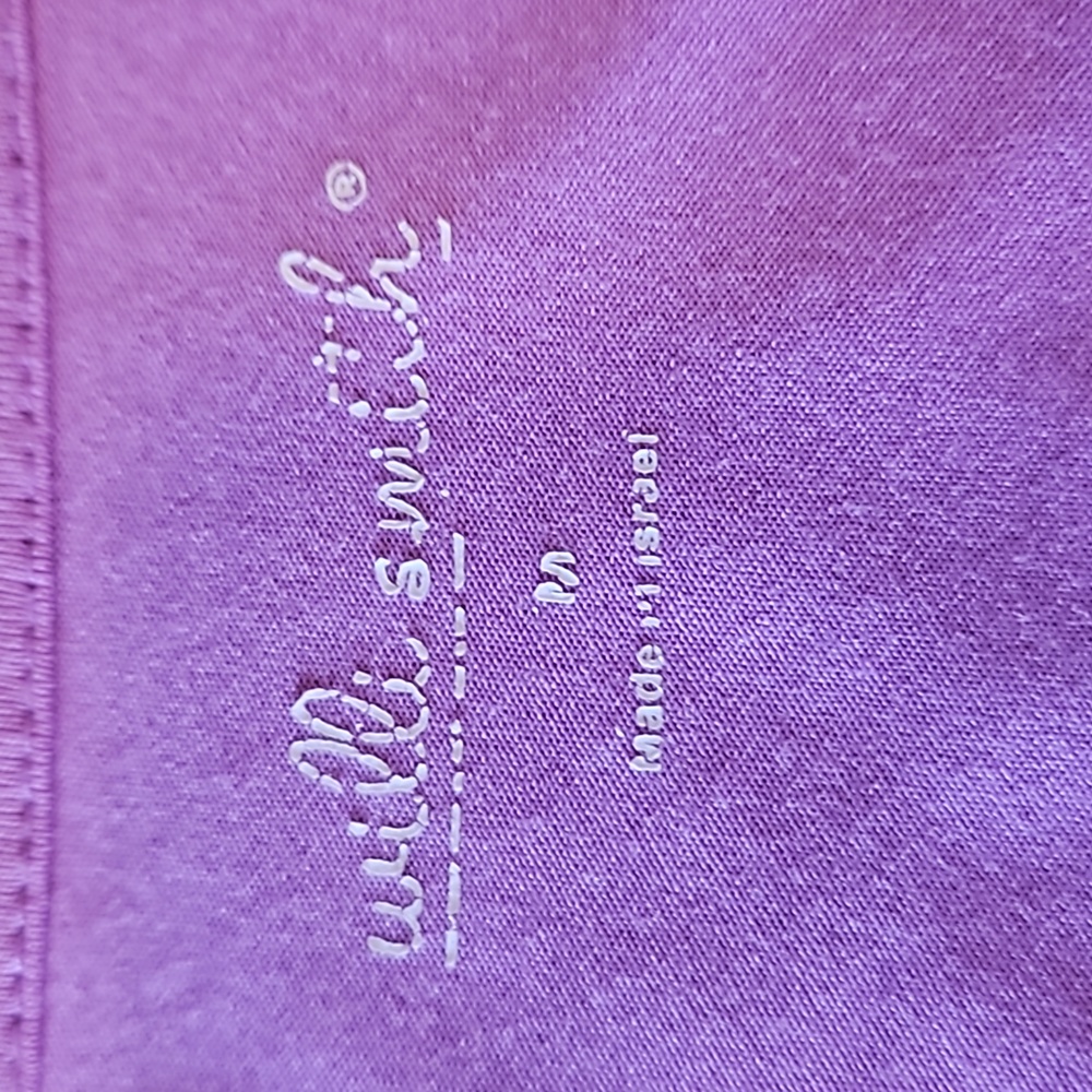 Willi Smith Purple Top Shirt Blouse Size M Medium - Picture 6 of 16